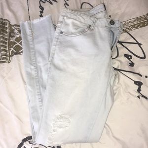 Light wash jeans